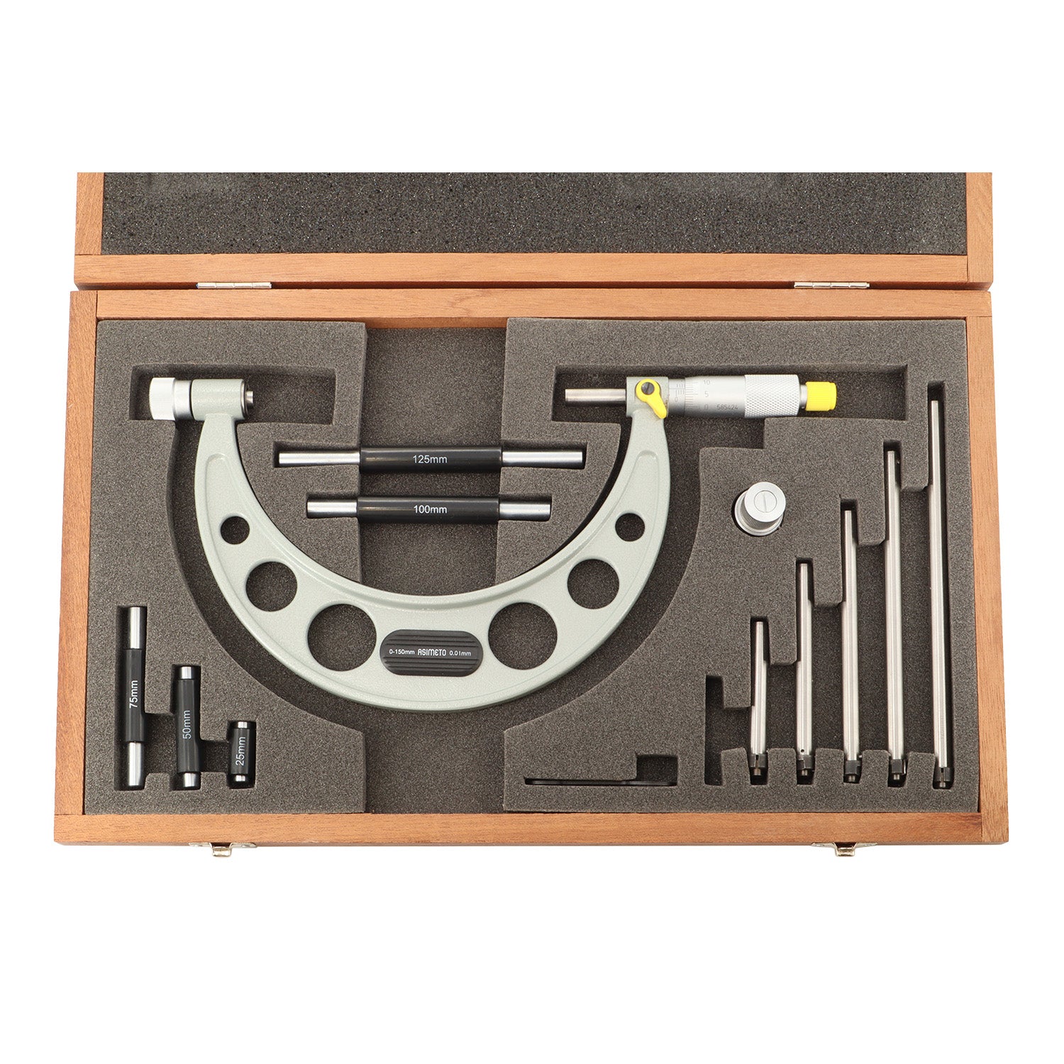 Micrometer with interchangeable inserts