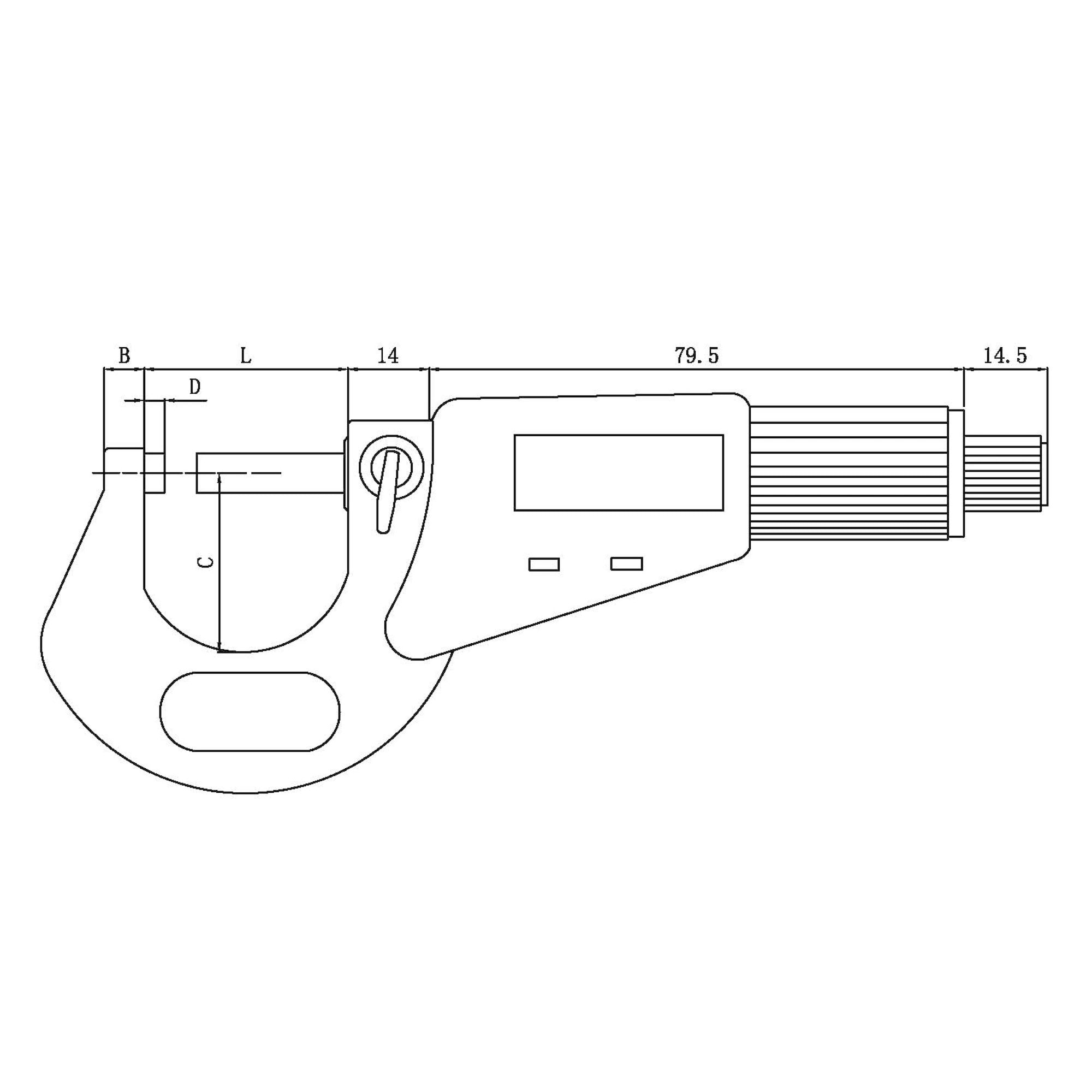 Digitale Bügelmessschraube