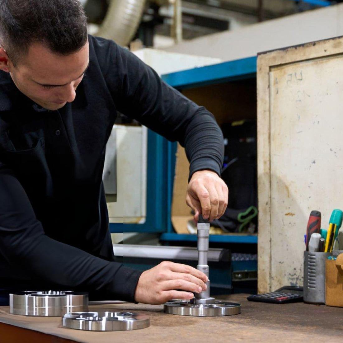 Bohrungsmessung mit einem Dreipunkt-Innenmikrometer