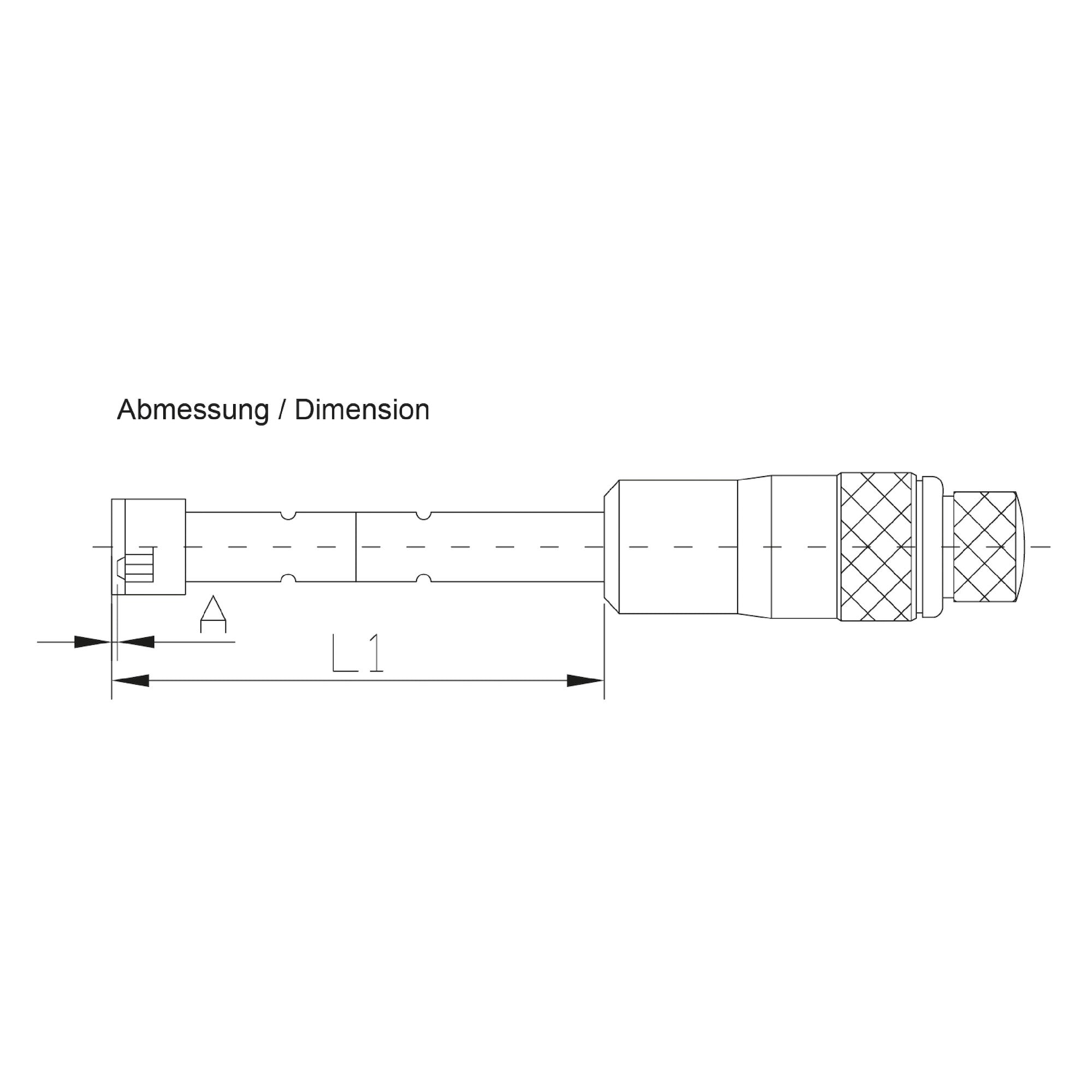 Dreipunkt-Innenmikrometer analog