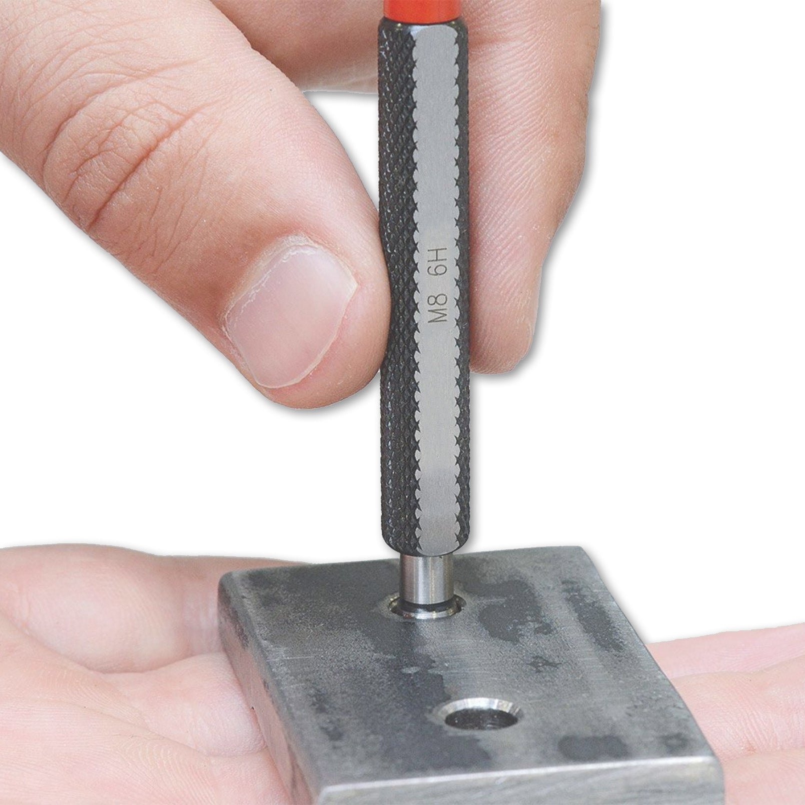 Prüfung eines Gewindes mit einem Gewinde-Grenzlehrdorn, Gutseite