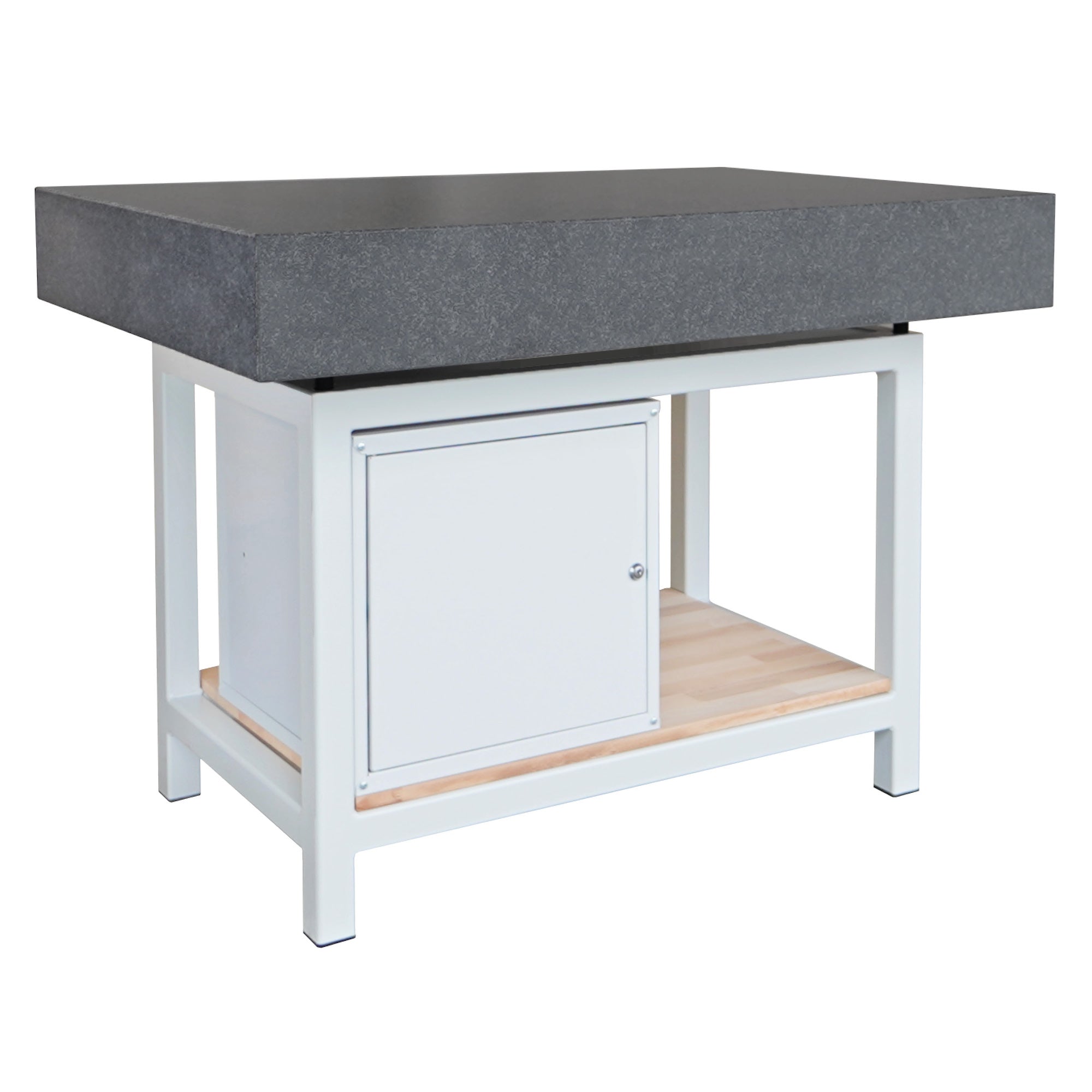 Granitplatte mit Werkzeugschrank