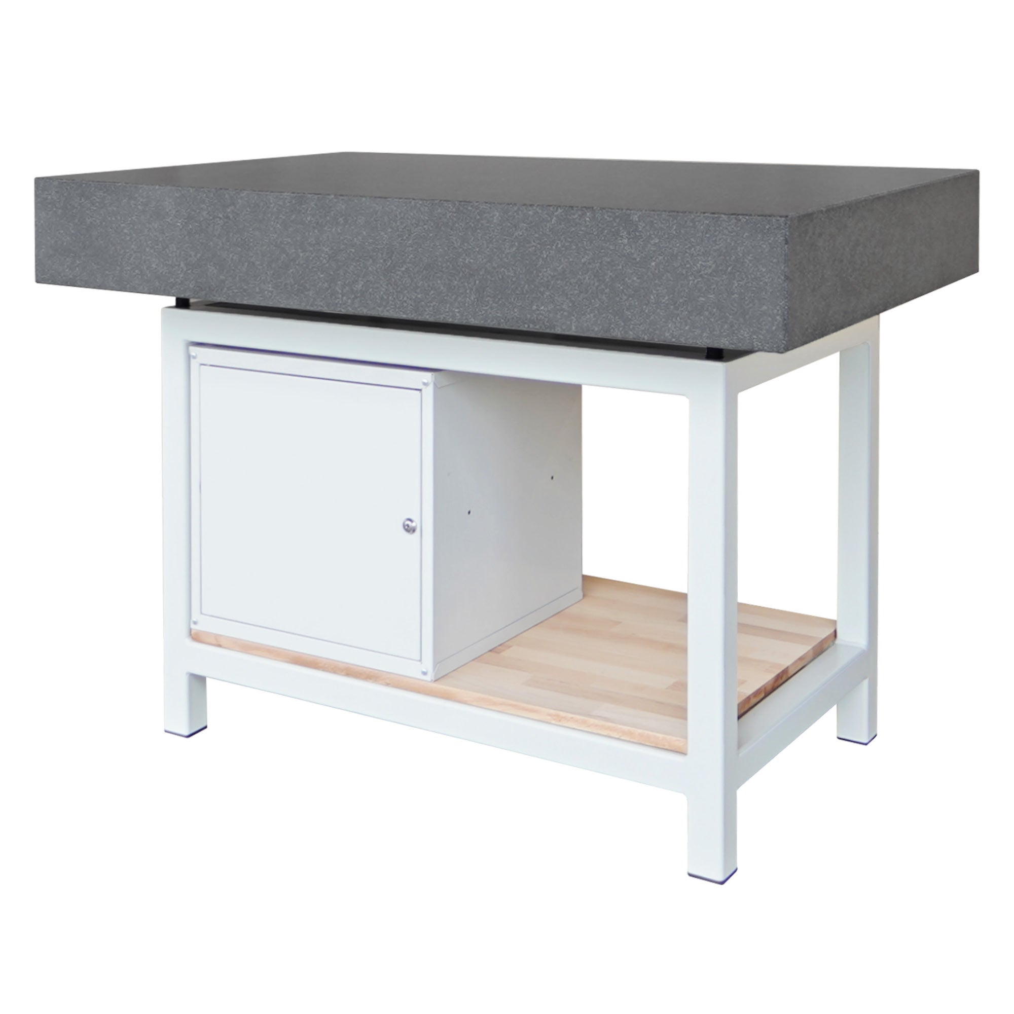 Granitplatte mit Werkzeugschrank