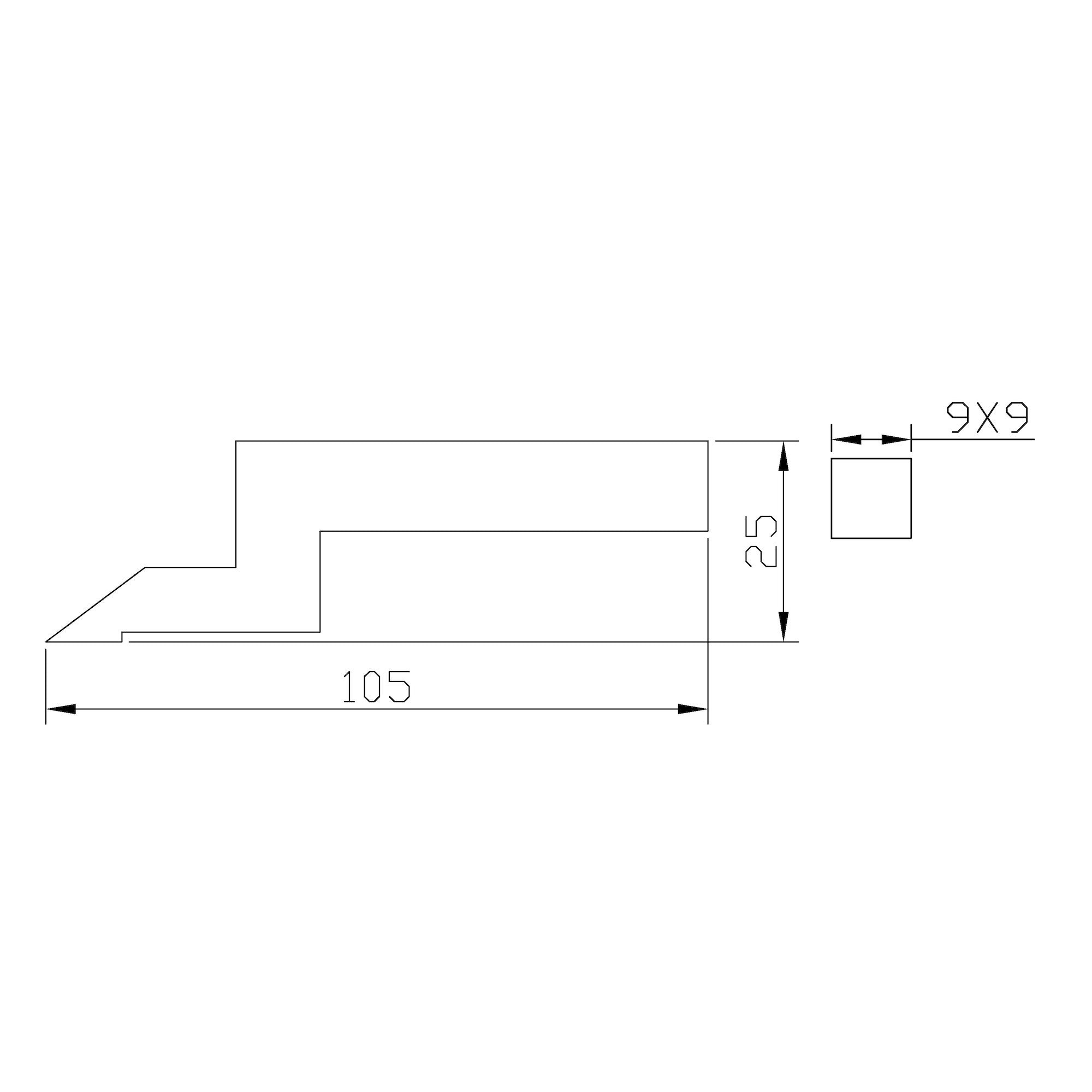 Höhenreißer mit Uhr