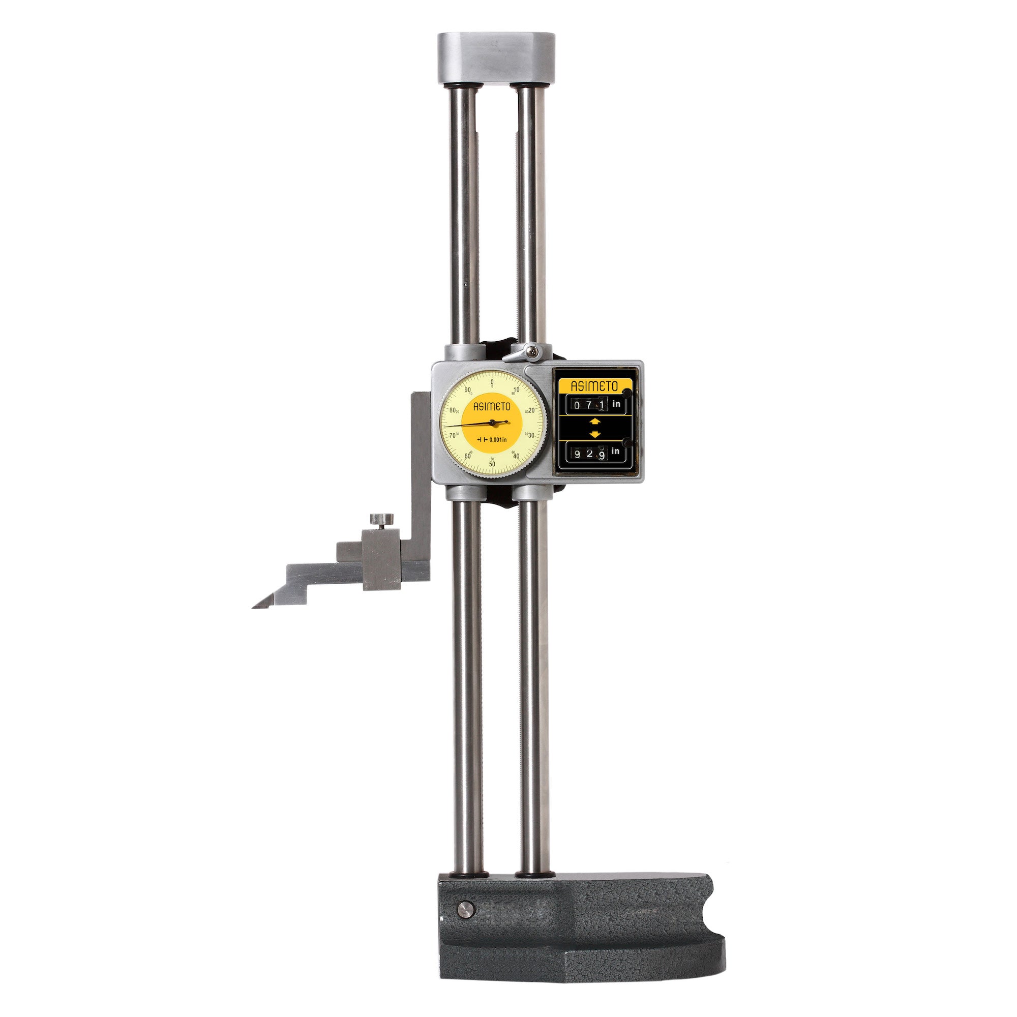 Höhenreißer mit Uhr