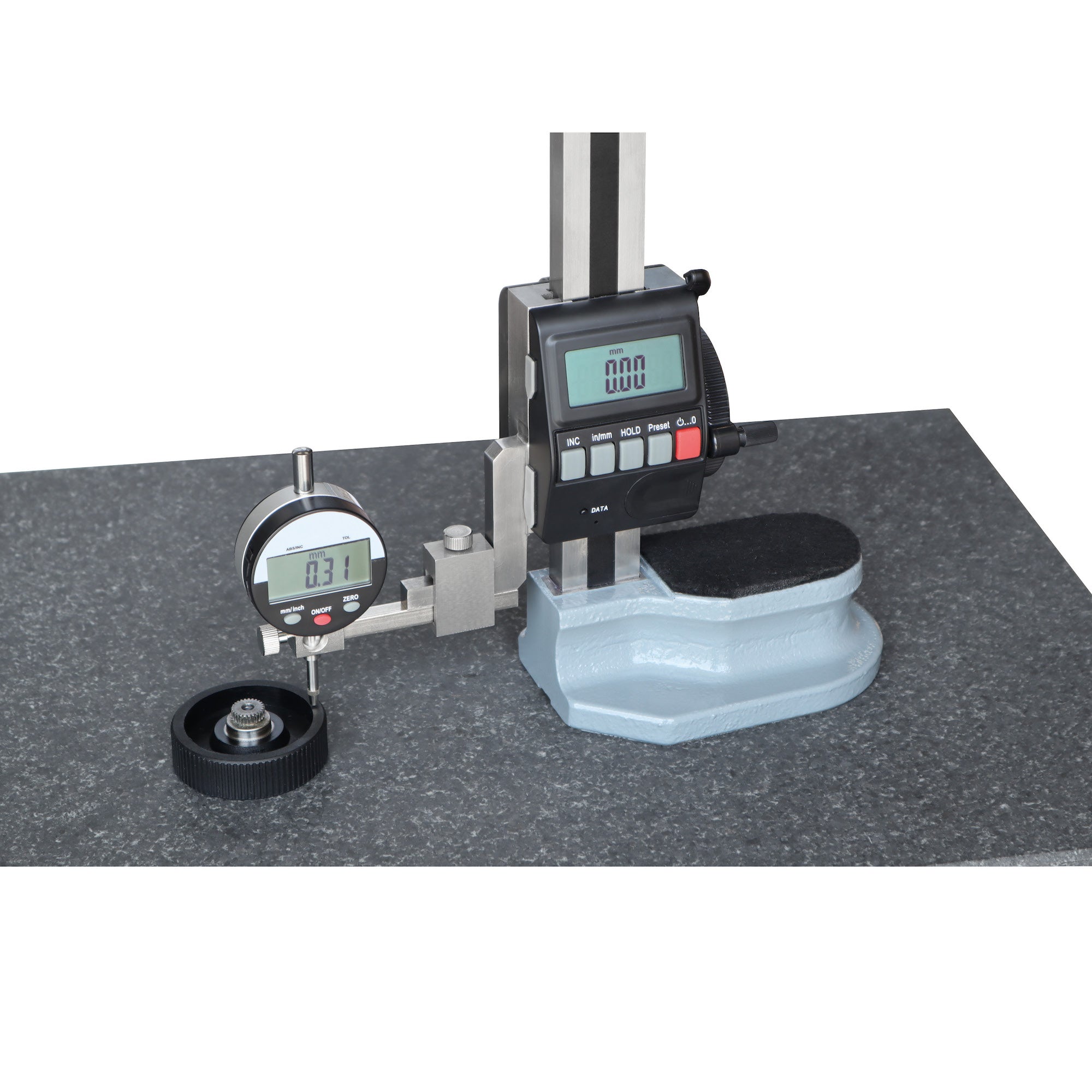 Granitplatte mit Werkzeugschrank