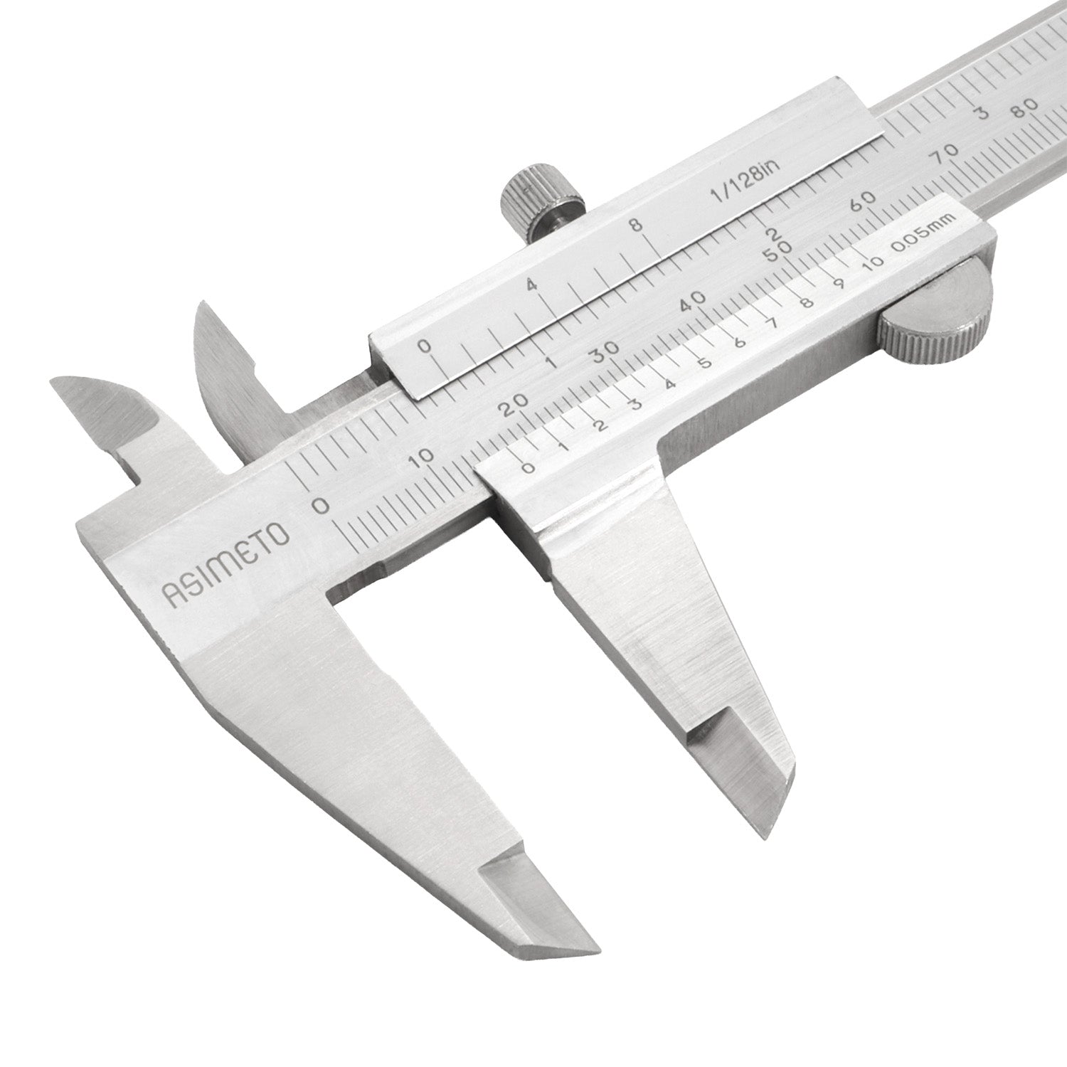 ASIMETO Messschieber mit Feststellschraube 0,05 mm