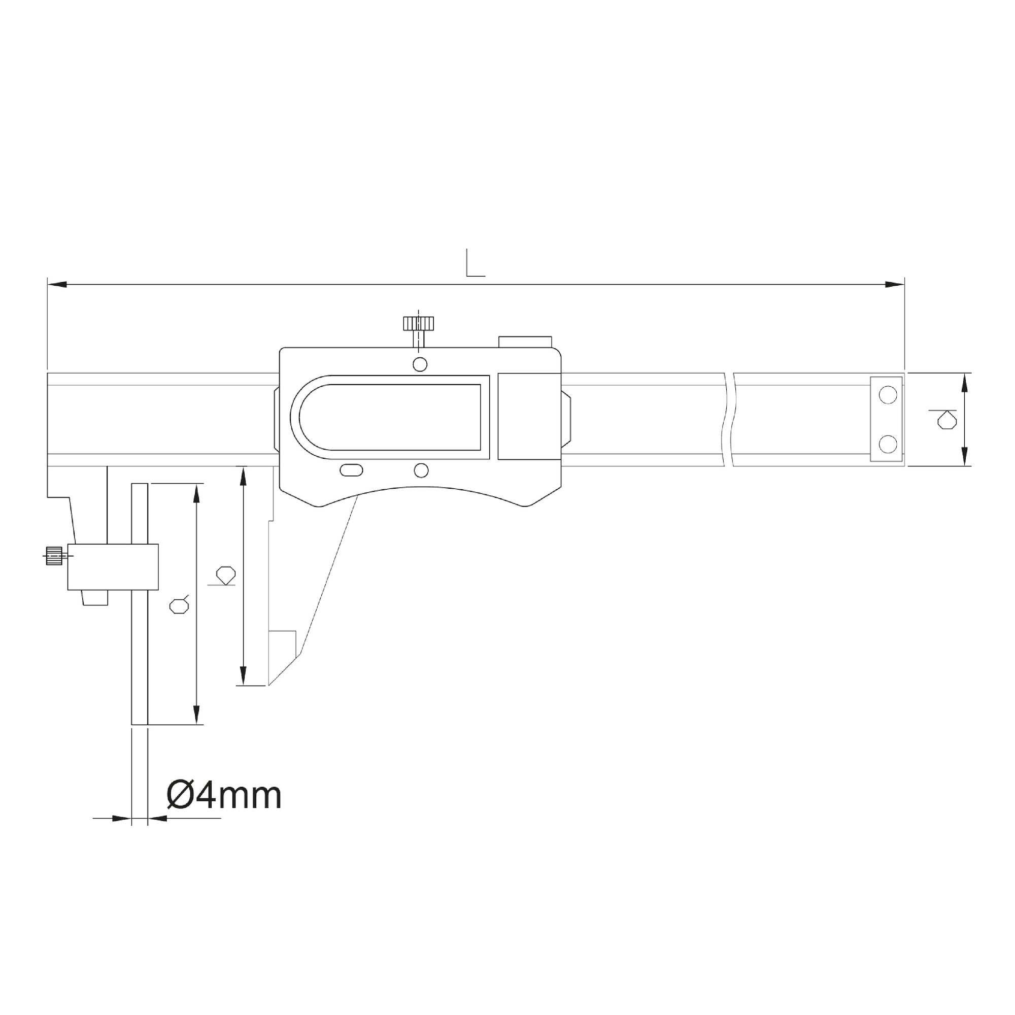 Digitaler Messschieber zur Wanddickenmessung