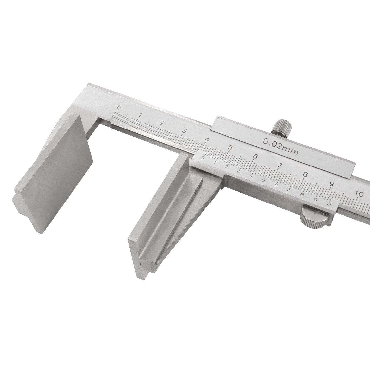 Caliper with wide jaws for ropes/wires