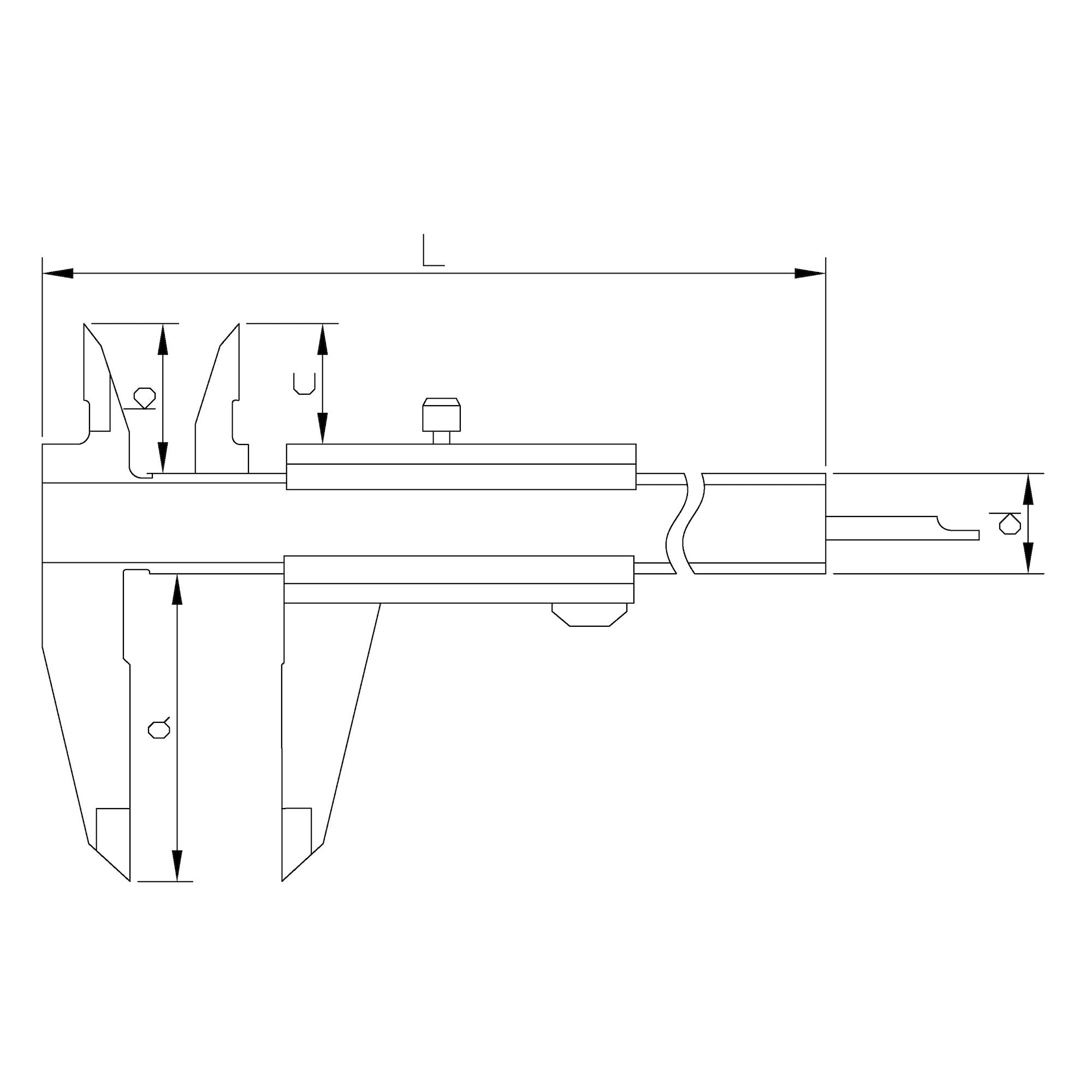 Messschieber 150mm parallaxfrei