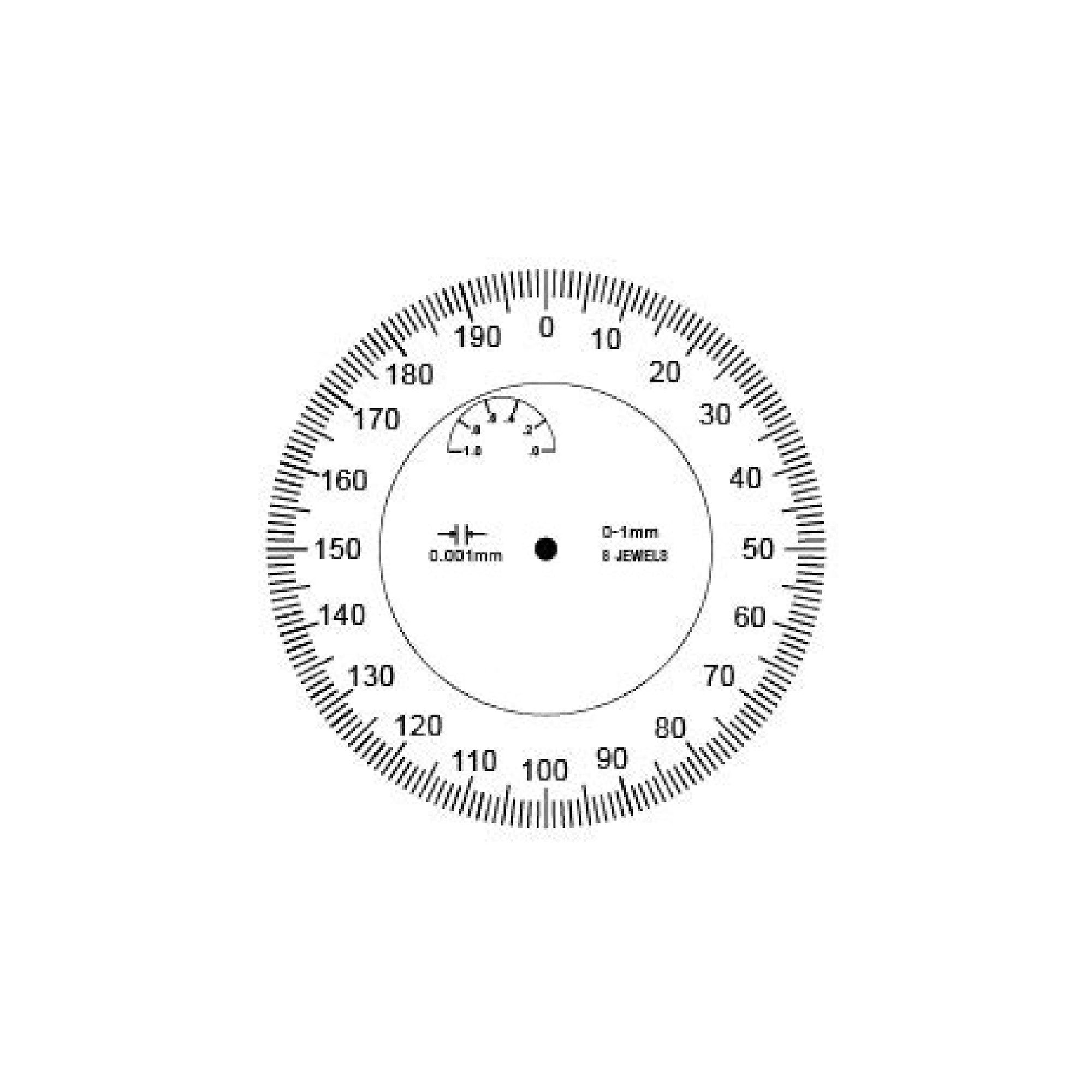 Messuhr analog 1µm Ziffernblatt