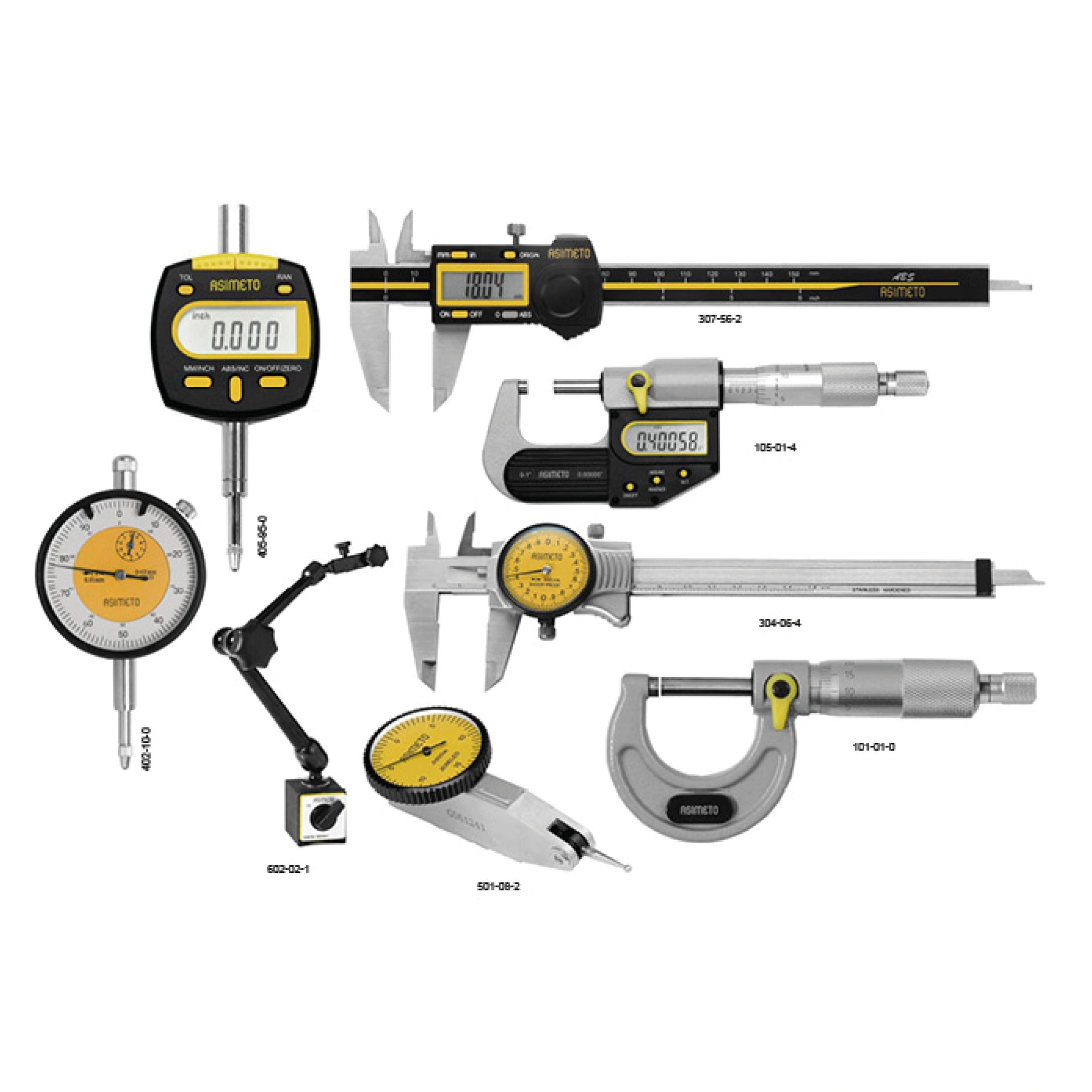 Messzeugsatz digital/analog 8-teilig