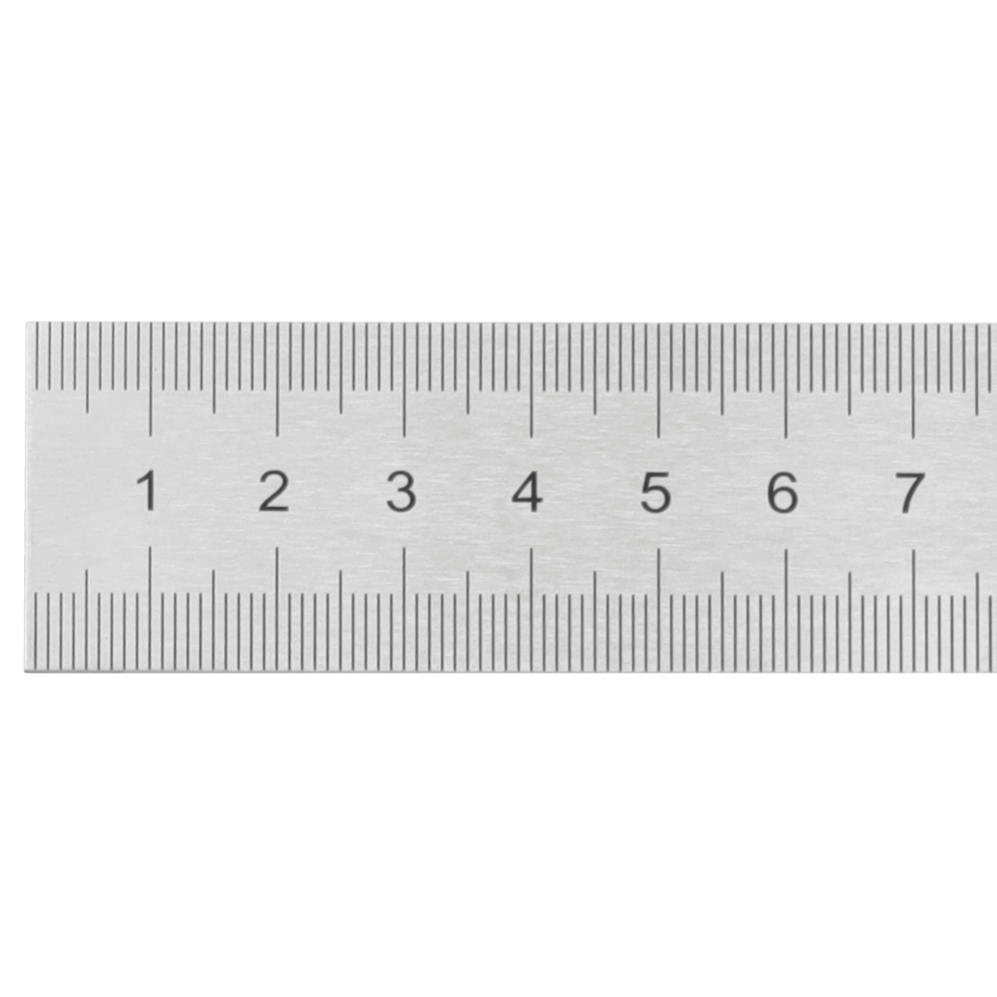 Stahlmaßstab mm Detail