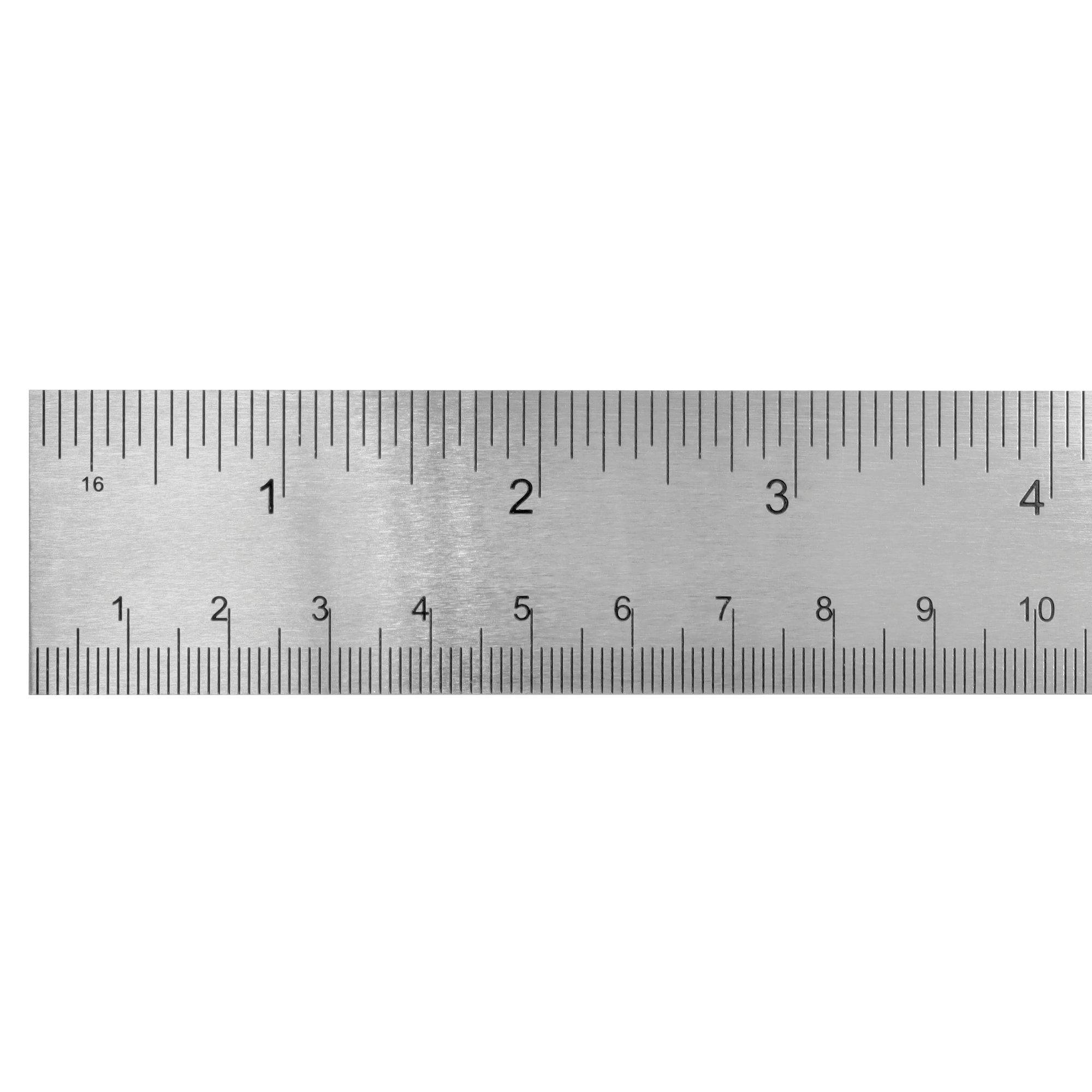 Stahlmaßstab mm inch Detail