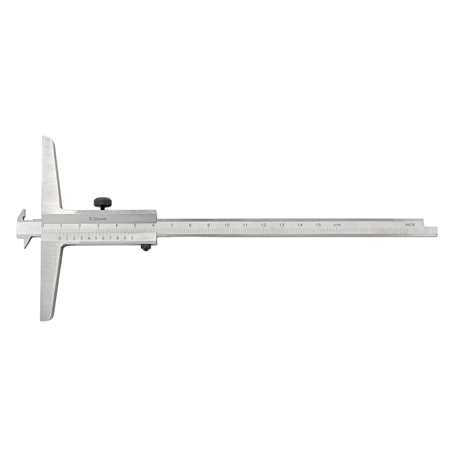 Depth caliper with double hook