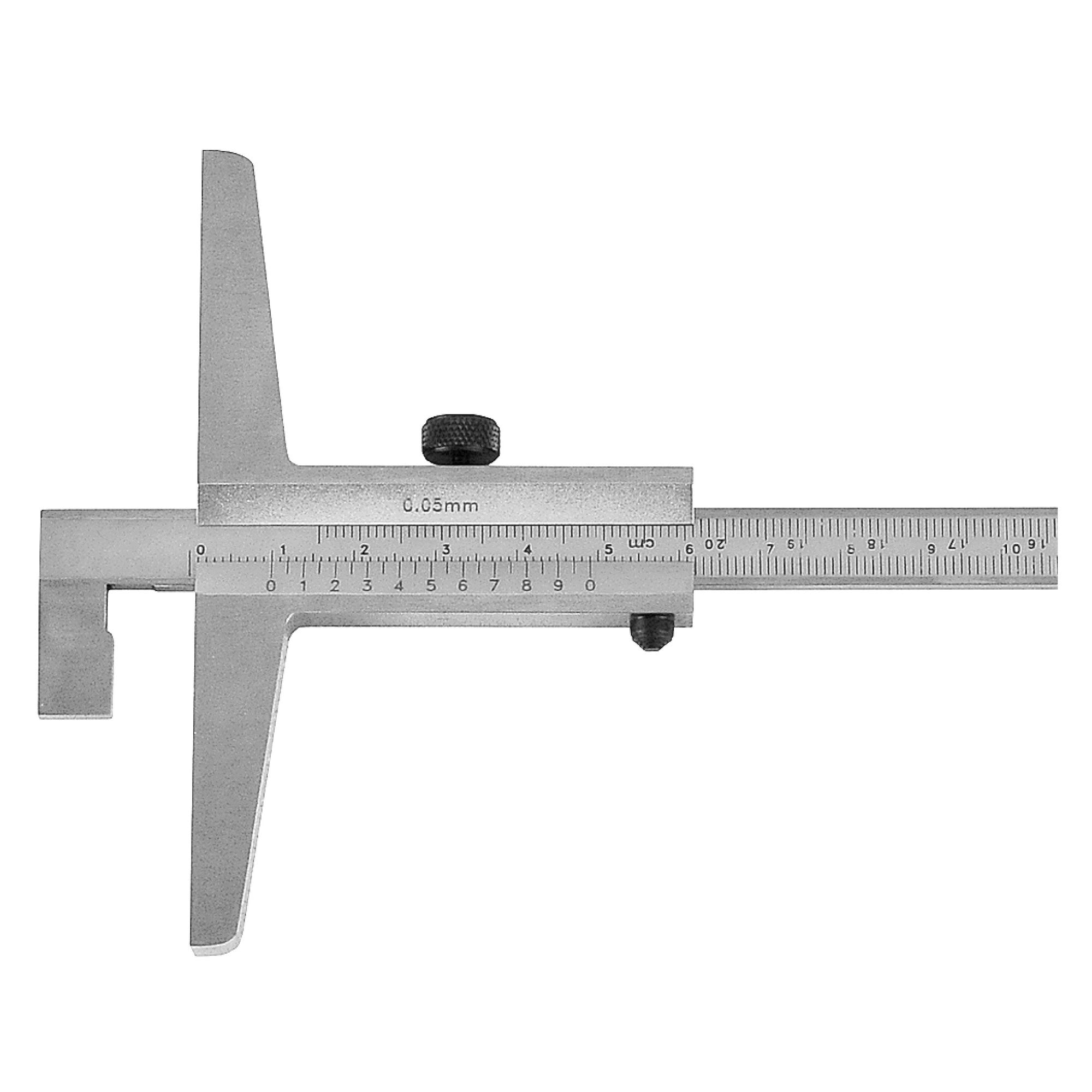Tiefenmessschieber mit Hakenmessstange 150mm