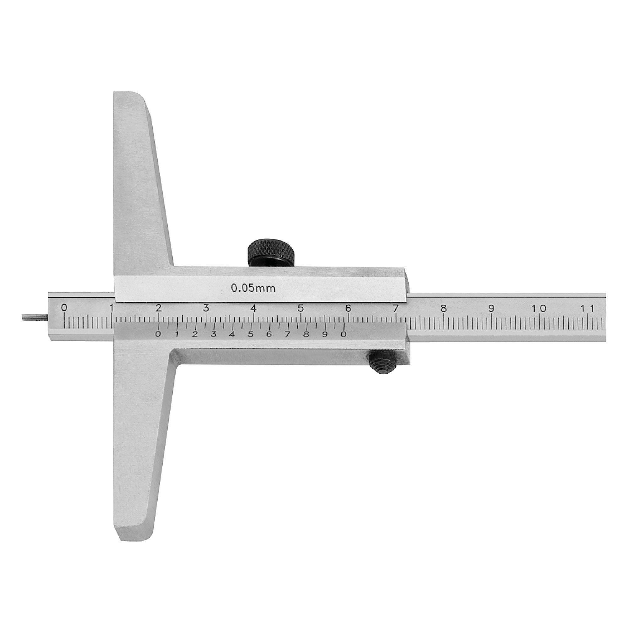 Tiefenmessschieber mit rundem Stift