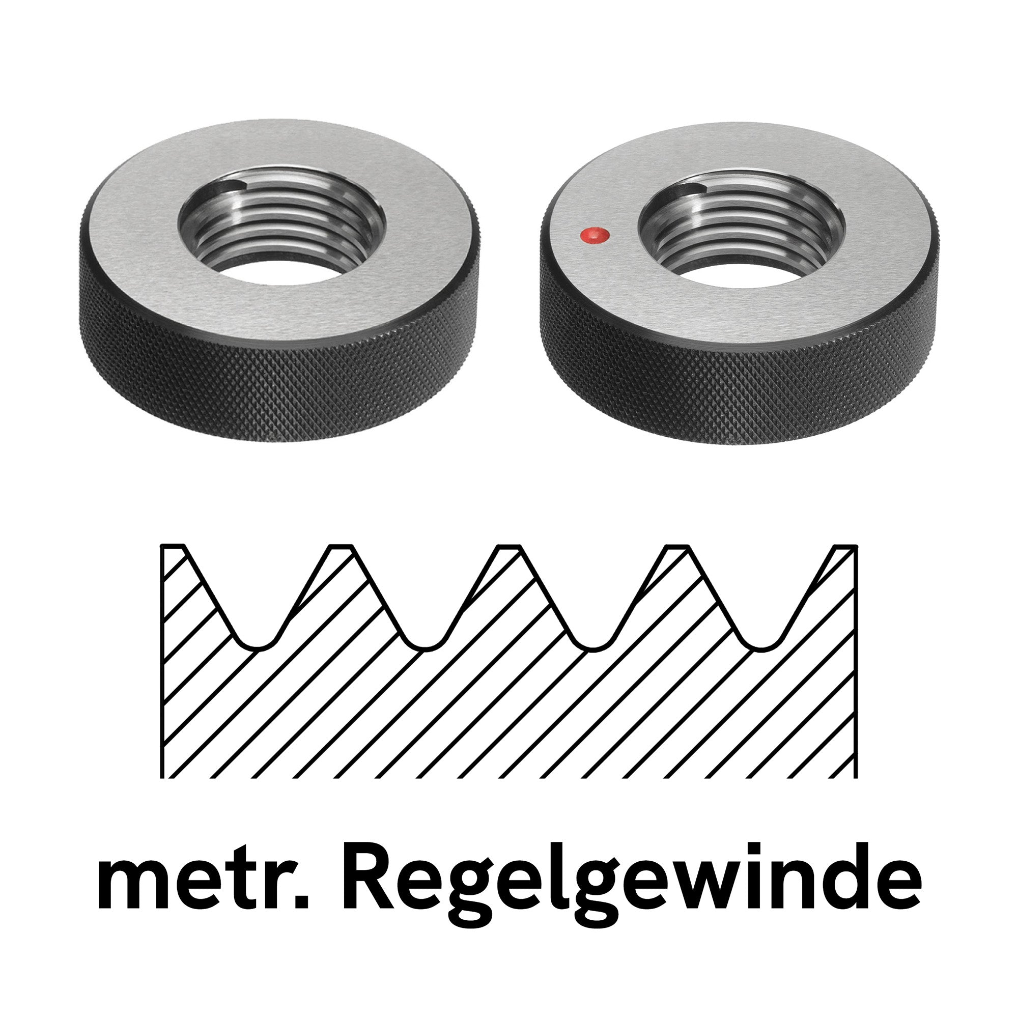 Gewinde-Lehrringe: Regelgewinde