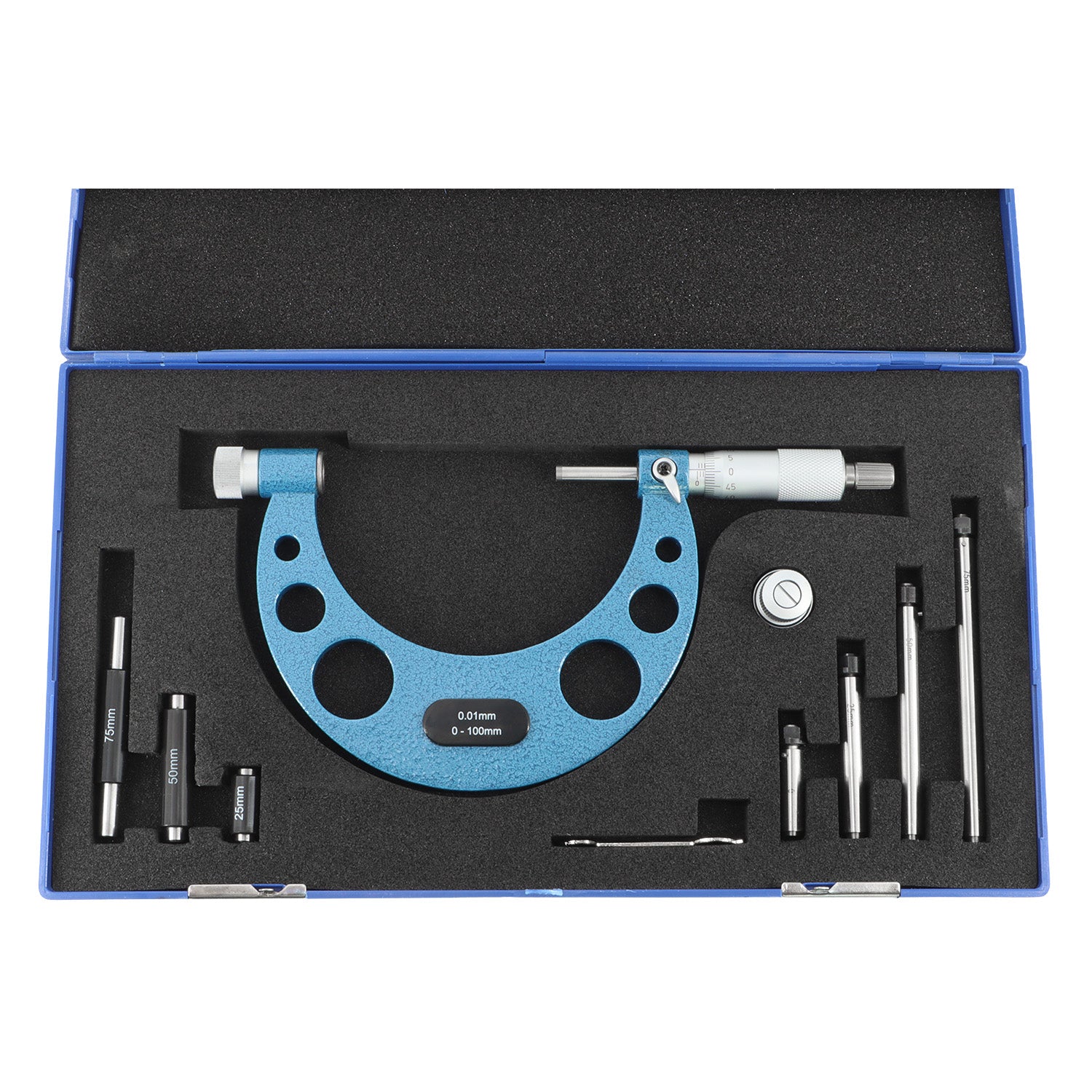 Micrometer with interchangeable inserts