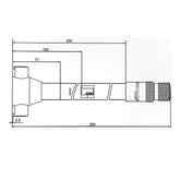 Dreipunkt-Innenmikrometer analog