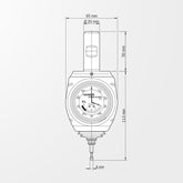 Haimer 3D-Taster Universal – technische Zeichnung