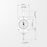 Haimer 3D-Taster Zero Master – technische Zeichnung
