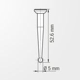 Haimer Tasteinsatz für Centro, 5 mm – technische Zeichnung