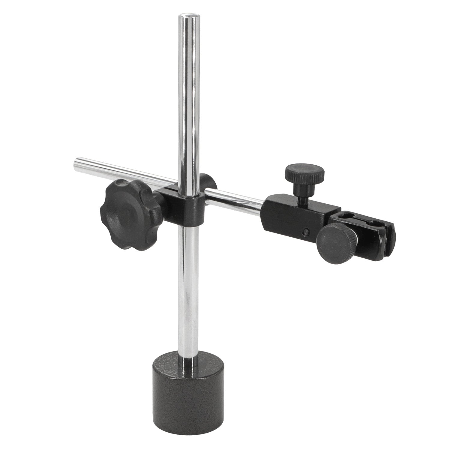Magnetic measuring stand with round magnetic base