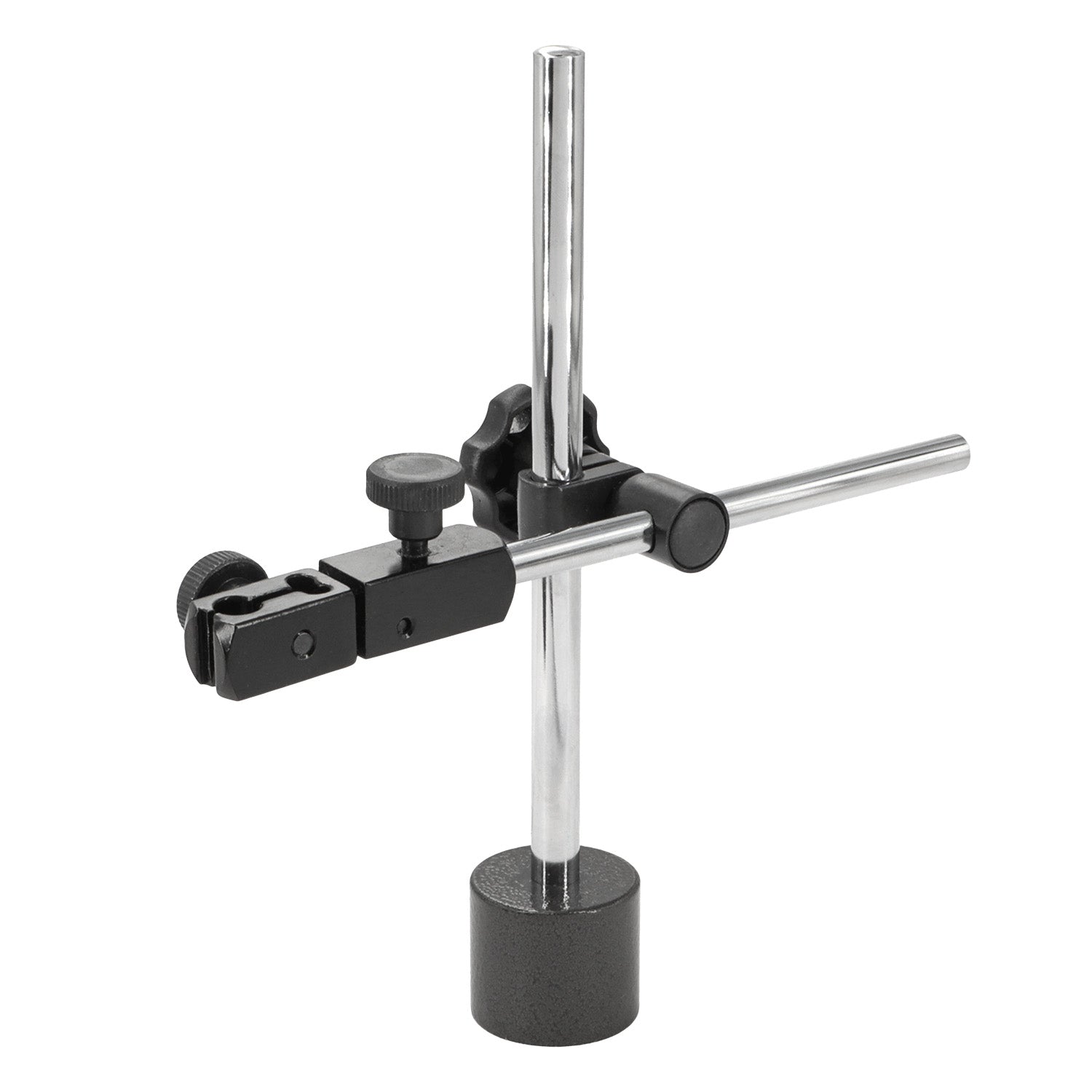 Magnetic measuring stand with round magnetic base