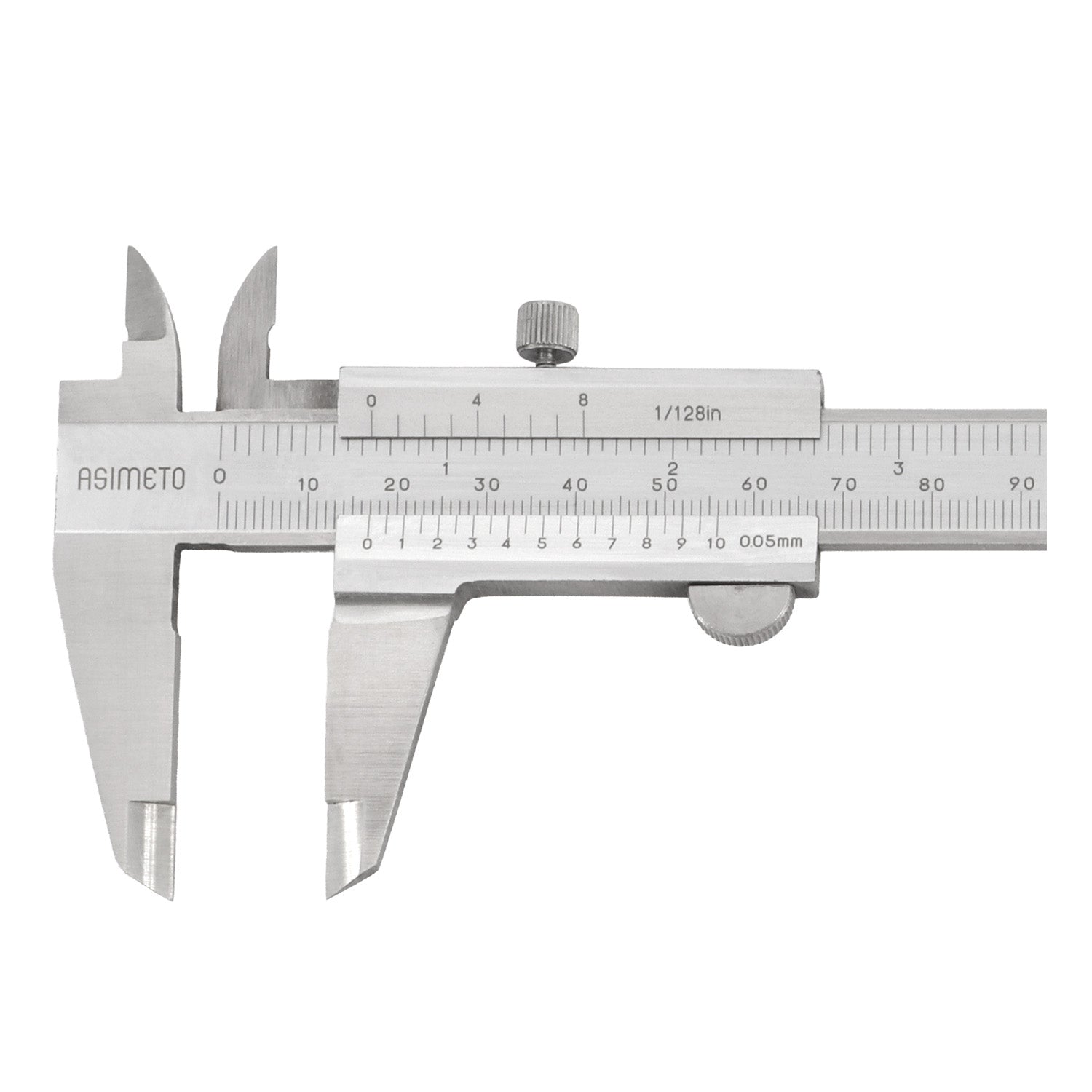 ASIMETO Messschieber mit Feststellschraube 0,05 mm
