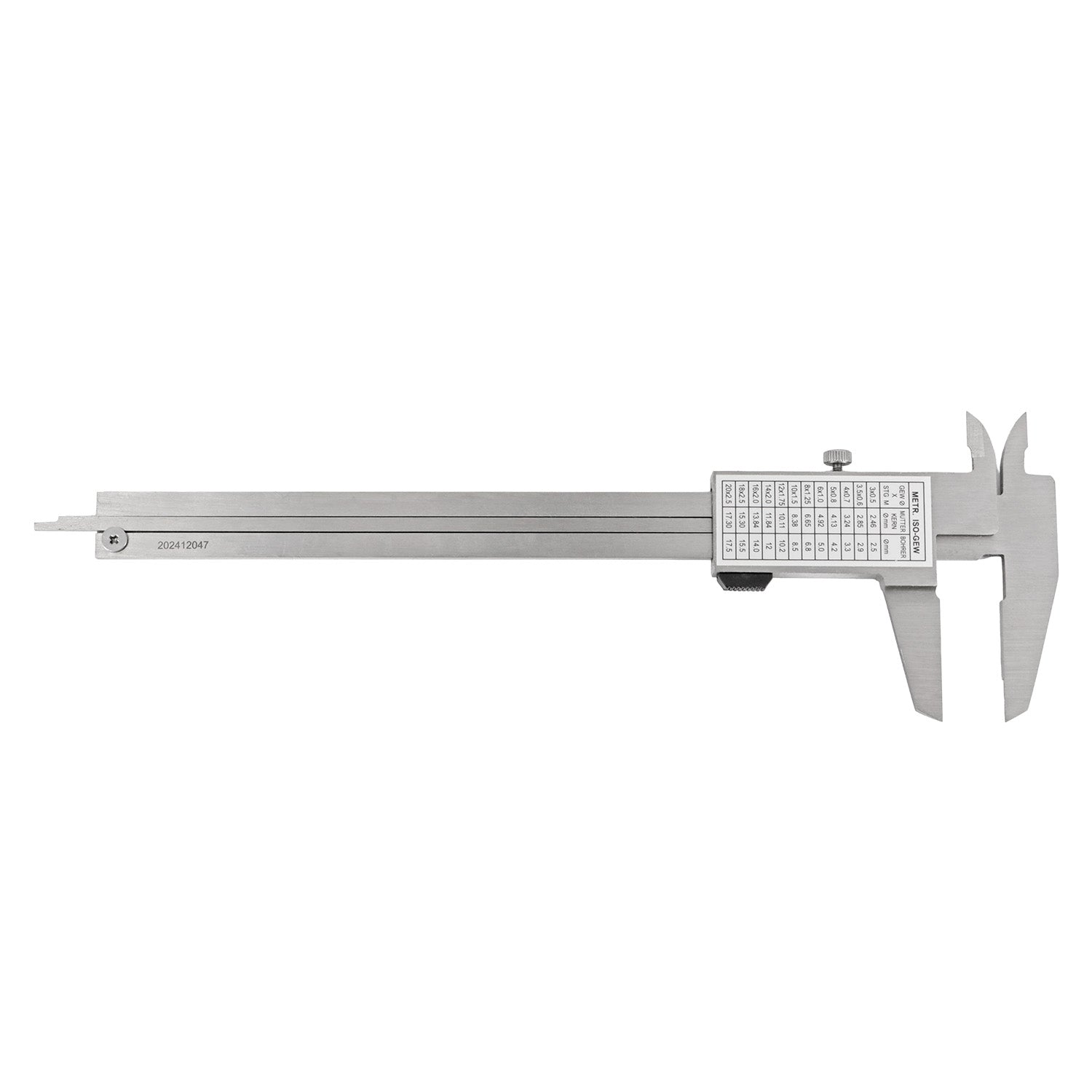 Messschieber Advance mit Feststellschraube