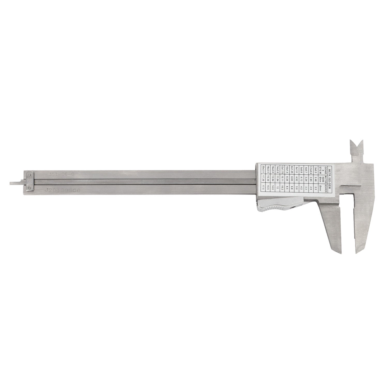 ASIMETO Messschieber mit Momentverstellung 0,05 mm