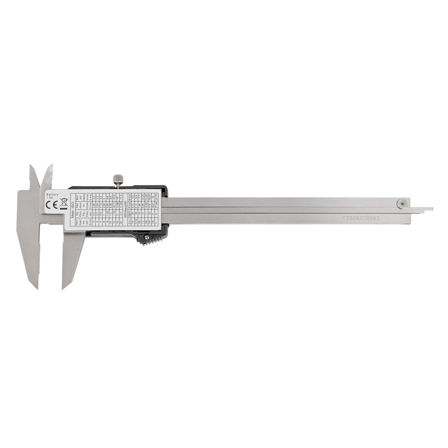 Digital caliper Basic for left-handers