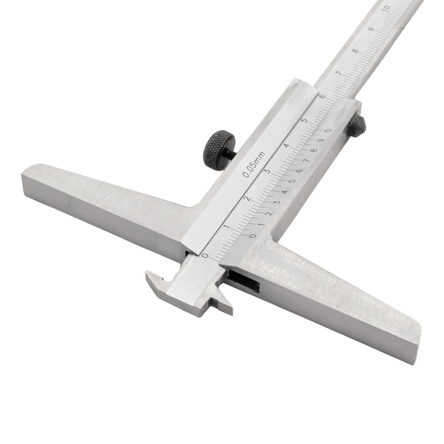 Depth caliper with double hook