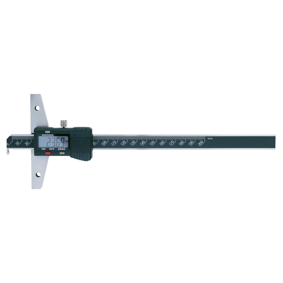 Digitaler Tiefenmessschieber mit Haken, 200 mm